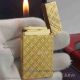 AAA Clone S.T. Dupont Ligne 2 Little Square Pattern Yellow Gold Cigar Lighter (3)_th.jpg